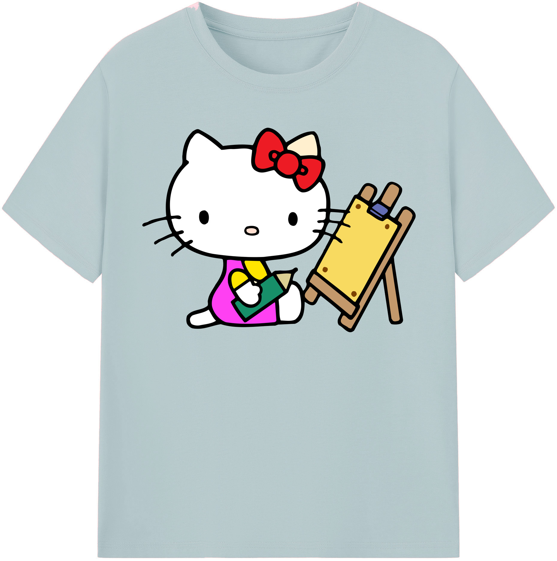 （画像用） Hello Kitty ハローキティ 綿100％半袖Tシャツ（フロントプリント）